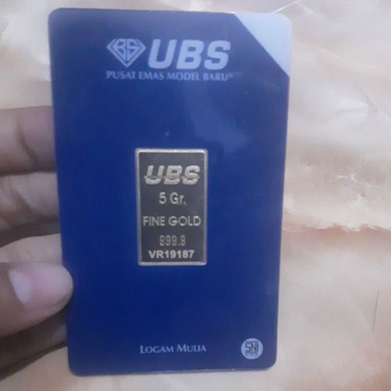 UBS 5 gram/Emas Batang/Logam Mulia LM