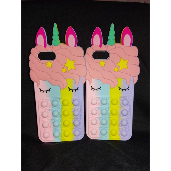 CASE POP IT OPPO A3S SOFTCASE SILIKON POP IT 3D UNICORN