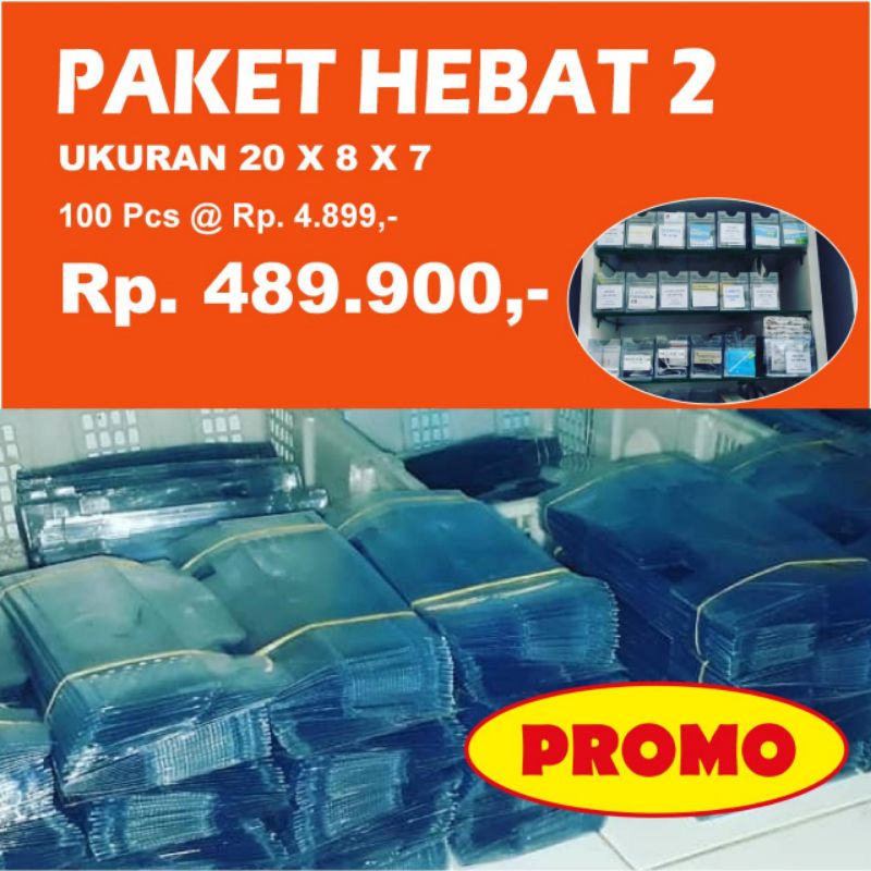 Paket hemat kotak obat mika plastik.apotek/rumah sakit/klinik