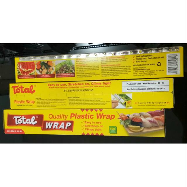 Plastik Wrap 300mmx30m / Cling Wrap / Pembungkus yang elastis Merk Total