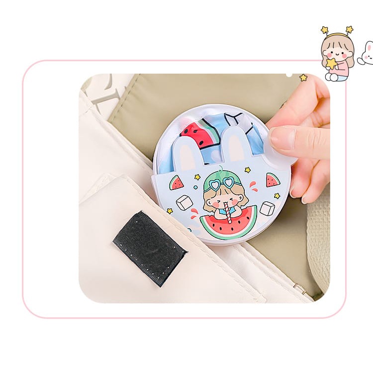 Kipas Travel Lipat - Kipas Kecil Kain Mini Portable - Kipas Tangan Musim Panas