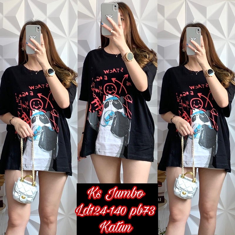 Kaos Oversize /Kaos wanita ld124-140cm