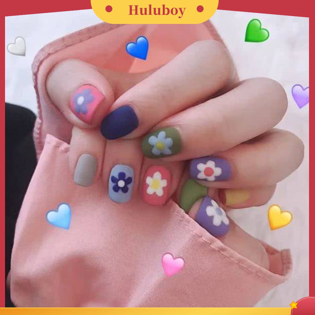 Huluboy Huluboy♡ Stiker Kuku Full Cover Motif Alpukat / Daun / Kaktus Anti Air Untuk Dekorasi Nail Art DIY