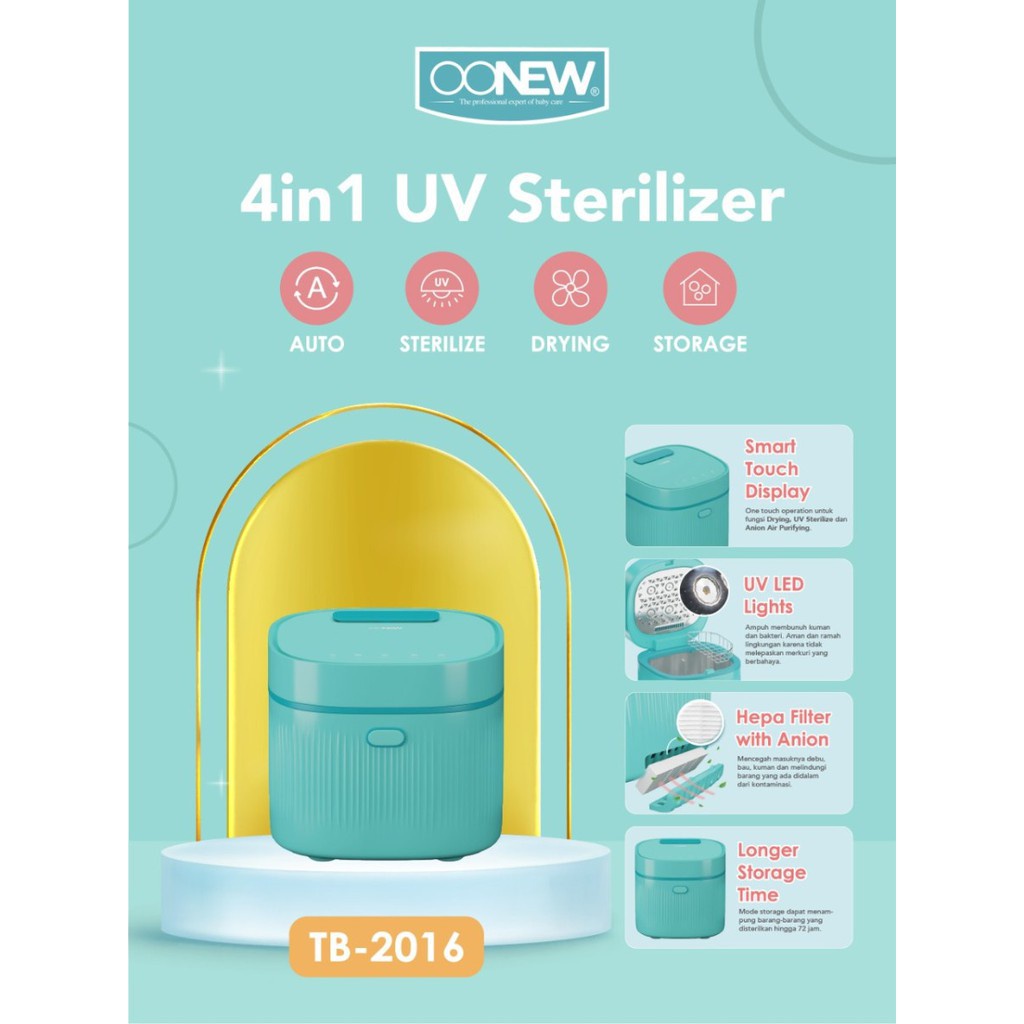 OONEW LED UV &amp; Sterilizer 8L TB-2016