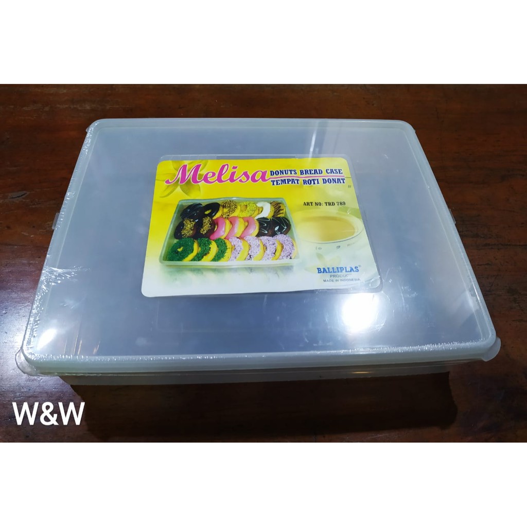 Melisa Tempat Roti Donat/Wadah Kotak Donatsu/besar/plastik/sealware