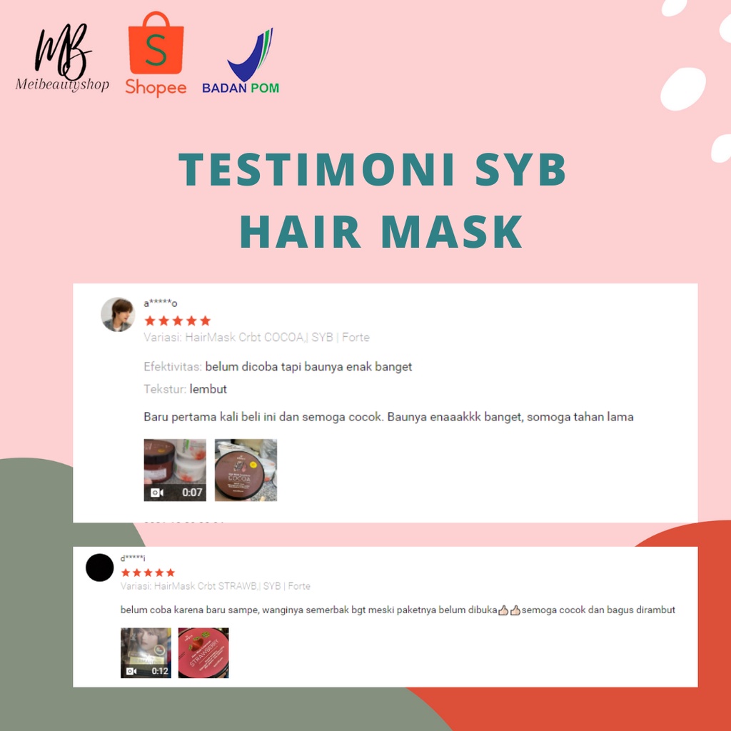 SYB HAIR MASK CREAMBATH  500 Gram