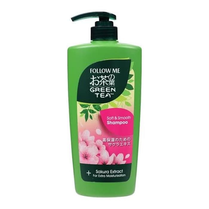 Follow Me Green Tea Soft & Smooth Shampoo - Sakura Extract (650ml)