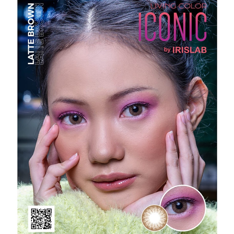 Softlens LIVING COLOR ICONIC DIA 14.40mm NORMAL &amp; MINUS (-0.50 s/d -3.00) / softlen / softlense /Lensa  Kontak/BS