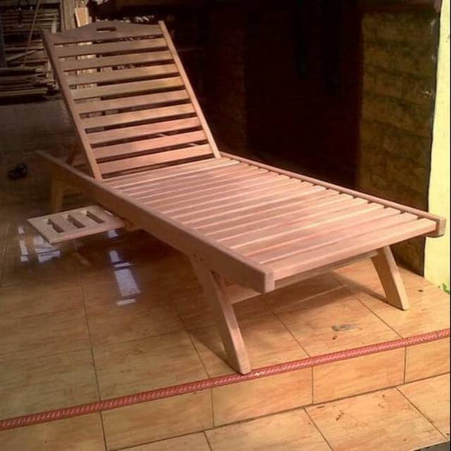 Sofa Loungjer Pantai jati tua