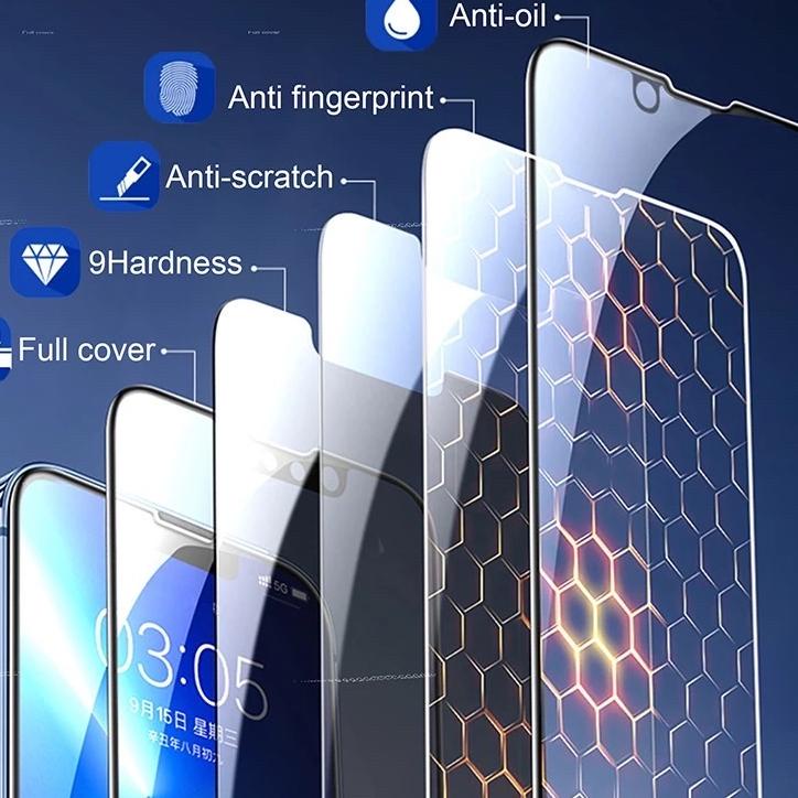 Terlaris ( PRIVACY & MATTE ) gorilla glass screen protector anti fingerprint tempered glass for ipho