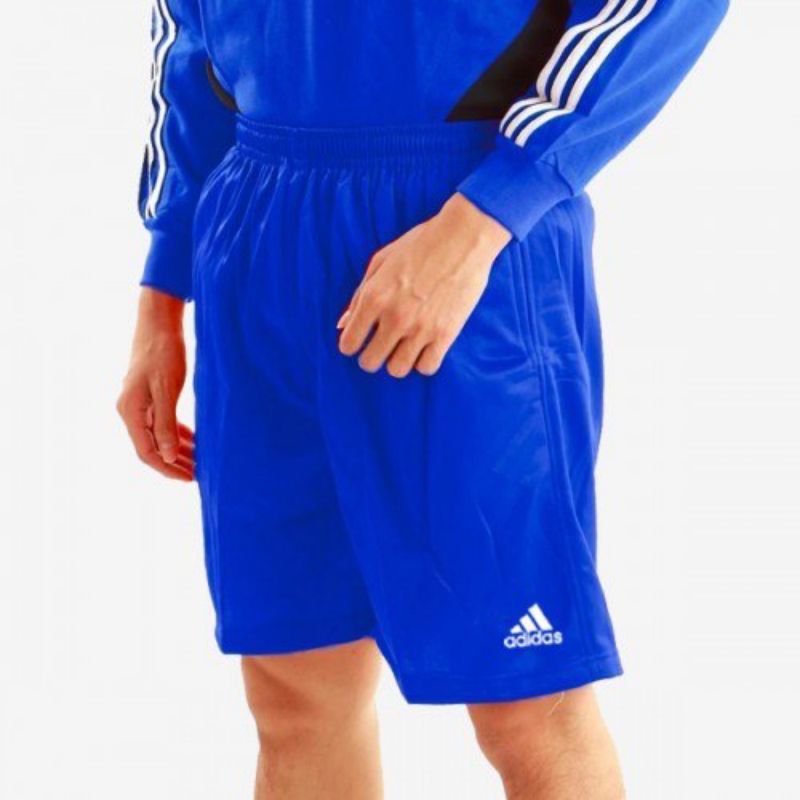 Celana Olahraga Pendek Pria Wanita Saku - Adidas - Biru