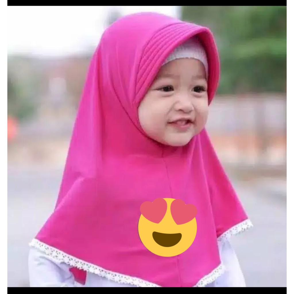 jilbab anak ALISA PET RENDA kerudung anak perempuan hijab anak krudung anak bergo pet anak jilbab bayi