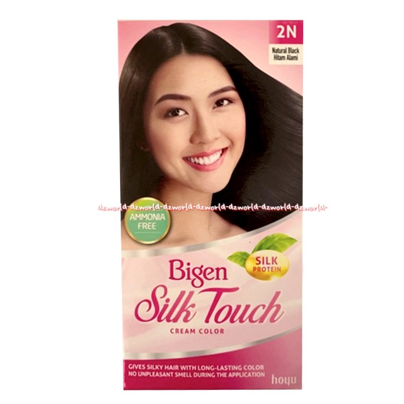 Bigen Silk Touch Cream Colour 2N Black Hitam Alami Rambut Biggen