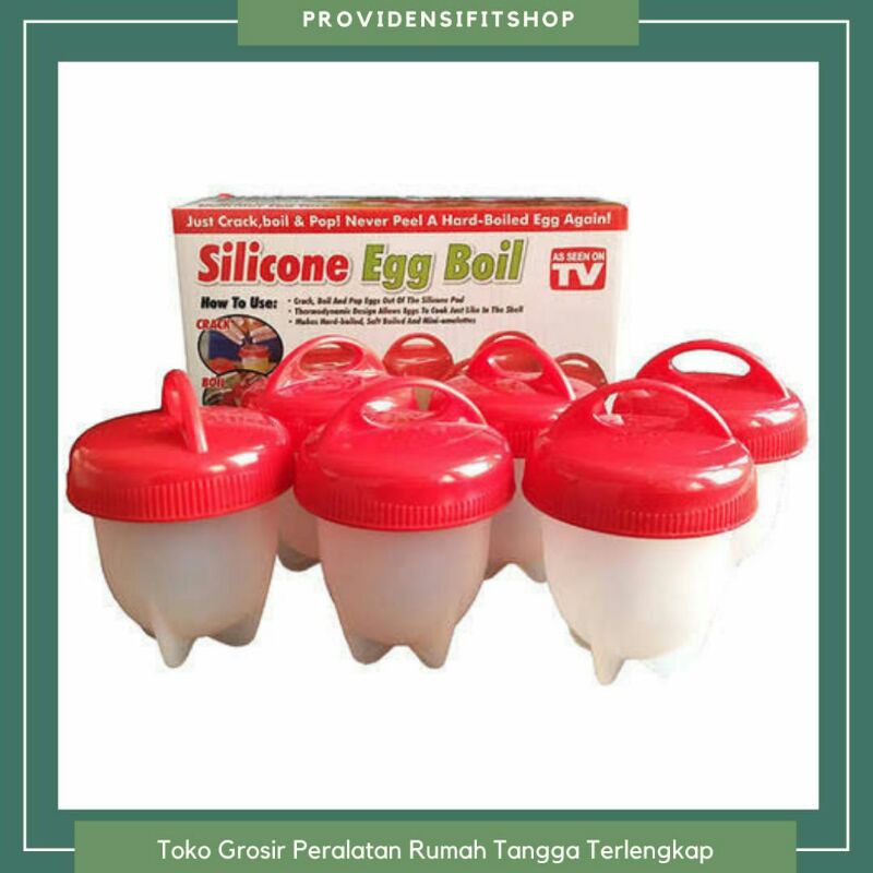 Cetakan Telur Rebus EGG BOIL Isi 6Pcs