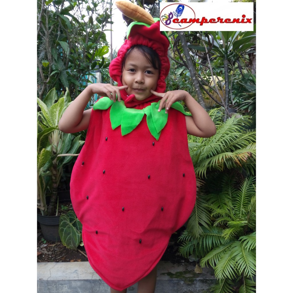 STRAWBERRY  | KOSTUM KARNAVAL KOSTUM ANAK BAJU KARNAVAL KOSTUM KARAKTER KOSTUM BINATANG ANAK