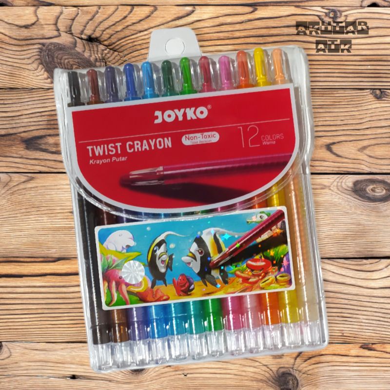

Crayon Putar Joyko Panjang 12 Warna