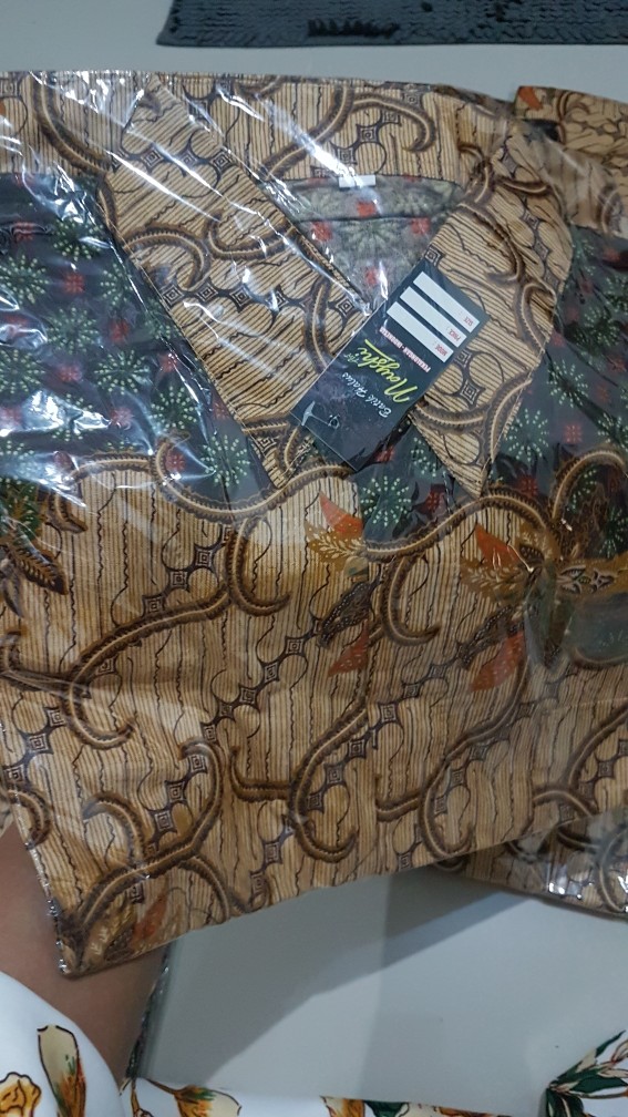 Kemeja Batik Pria Modern Sogan Seno Sakti Diskon Murah Grosir Nyala Batik Hrb026 Hits