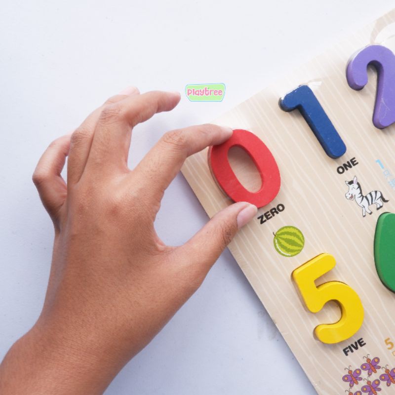 Puzzle Kayu Angka / Bilangan XL-2A Mainan Anak Belofty Toys
