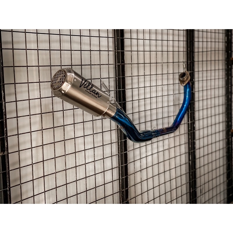 KNALPOT VILLAN VR1 FULL SYSTEM R15 cbr150 r15v3 mt15 xsr155 cb150 byson gsx150