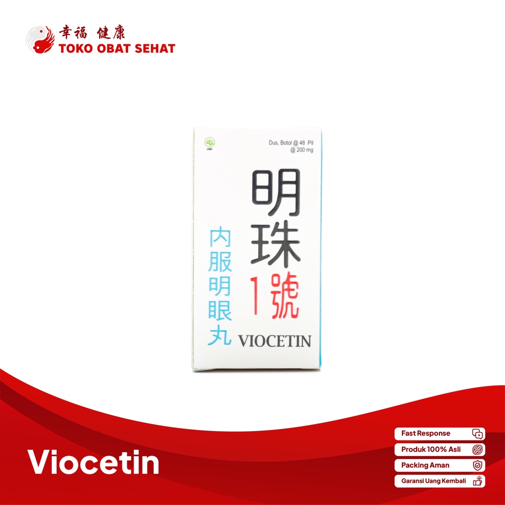 VIOCETIN EYE PEARL ORIGINAL obat mata minus - rabun dan katarak herbal