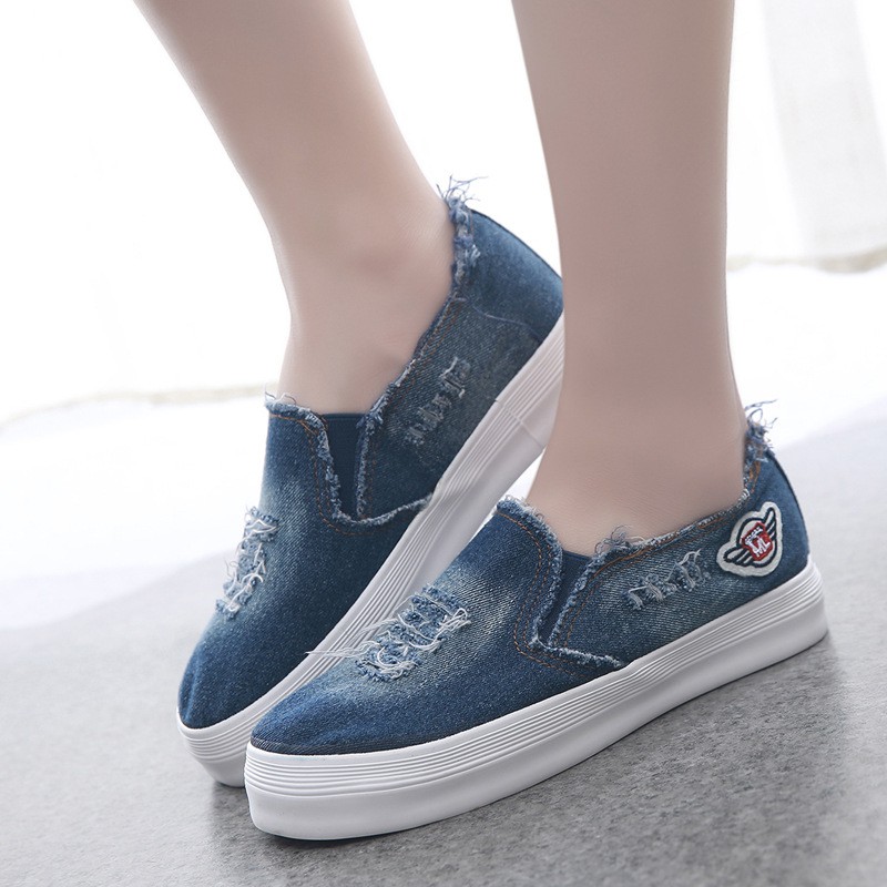 denim casual loafers