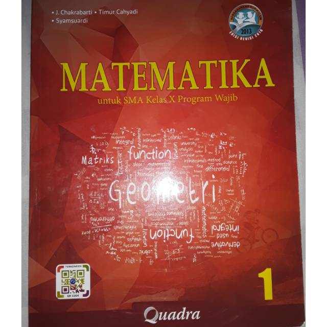 Jual Quadra Matematika Wajib Sma Kelas X Kurikulum 2013 Revisi 2016 Bekas Indonesia Shopee Indonesia