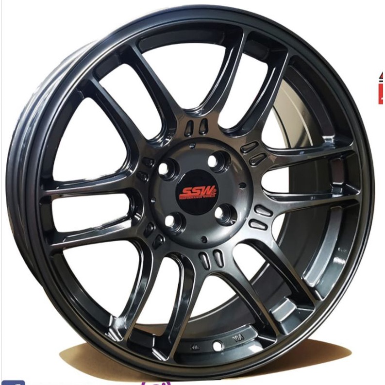 Pakai BAN BARU 205 45 17 velg mobil ssw ORIGINAL S330Lp ring 17x8 pcd 4x100 et 35