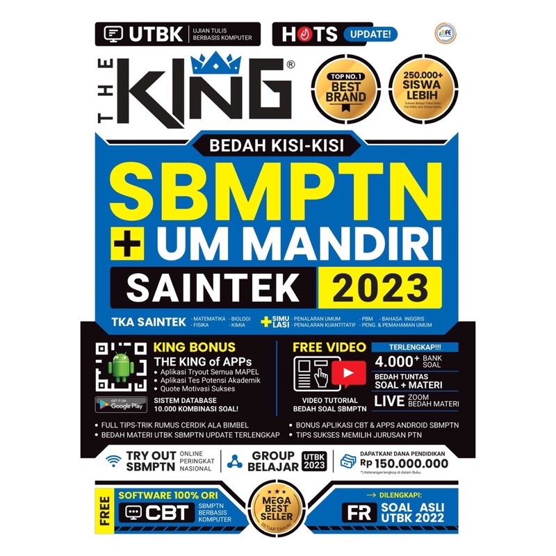 Jual Buku The King Bedah Kisi Kisi Sbmptn Um Mandiri Saintek