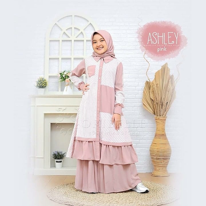 ASHLEY KIDS SET ROK ANAK KEKINIAN MURAH ADEM MEWAH