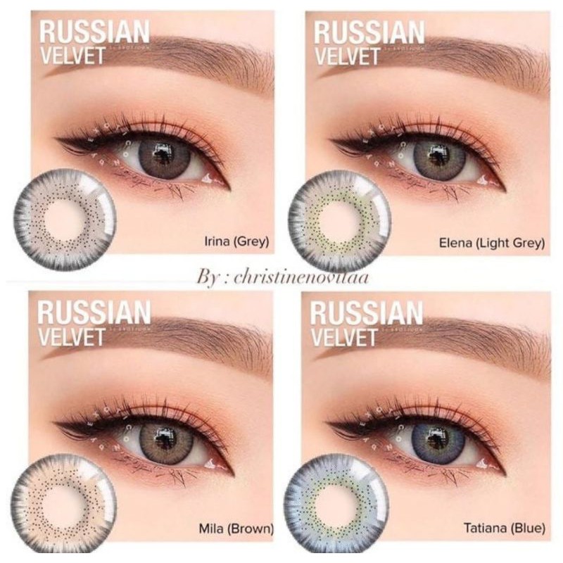 SOFTLENS X2 RUSSIAN VELVET DIA 14.5MM KEMASAN BOX