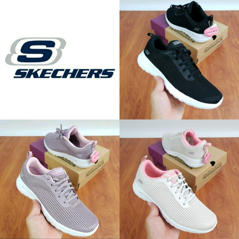 SEPATU WANITA/SEPATU SKECHERS WANITA/SKECHERS GO WALK JOY CENTERPIECE/SKECHERS WANITA/SNEAKERS WANIT