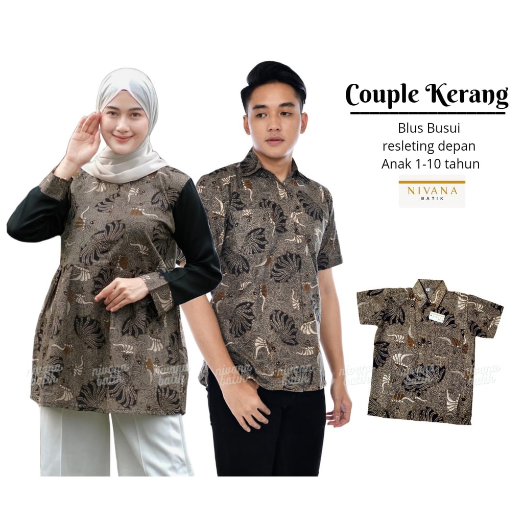 Batik Couple Keluarga MOTIF KERANG