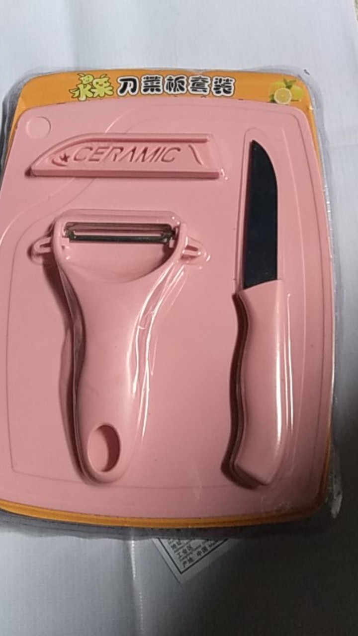 Talenan Murah Chopping Board Bahan Food Grade Set3 In1 Pisau Kermaik Chop Pisau Set Talenan 3 In 1 P