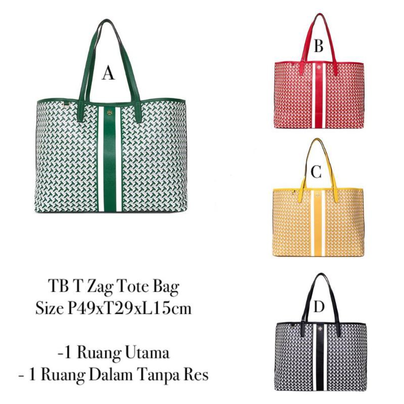TORY BURCH T Zag Tote Bag