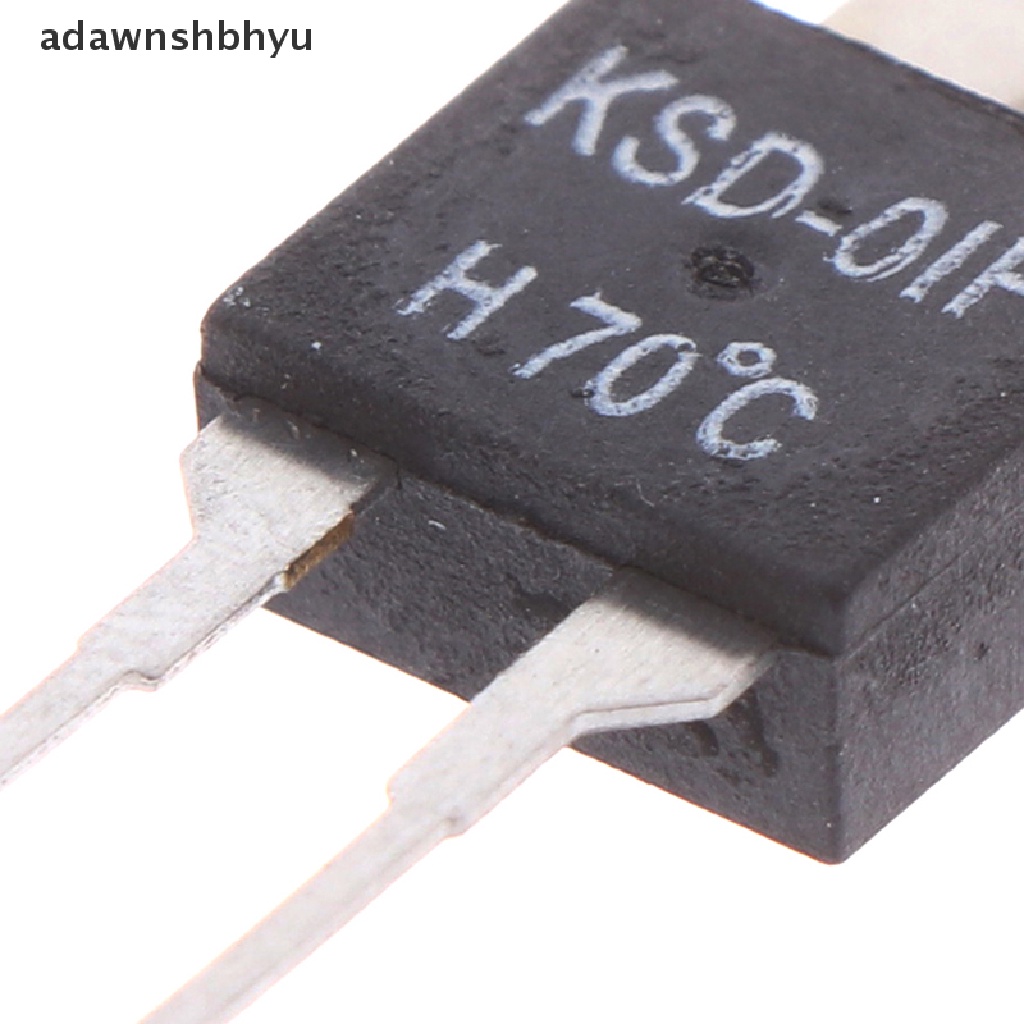 Adawnshbhyu 2Pcs Termostat Sensor Suhu Thermal Switch Biasa Terbuka KSD-01F 70degc