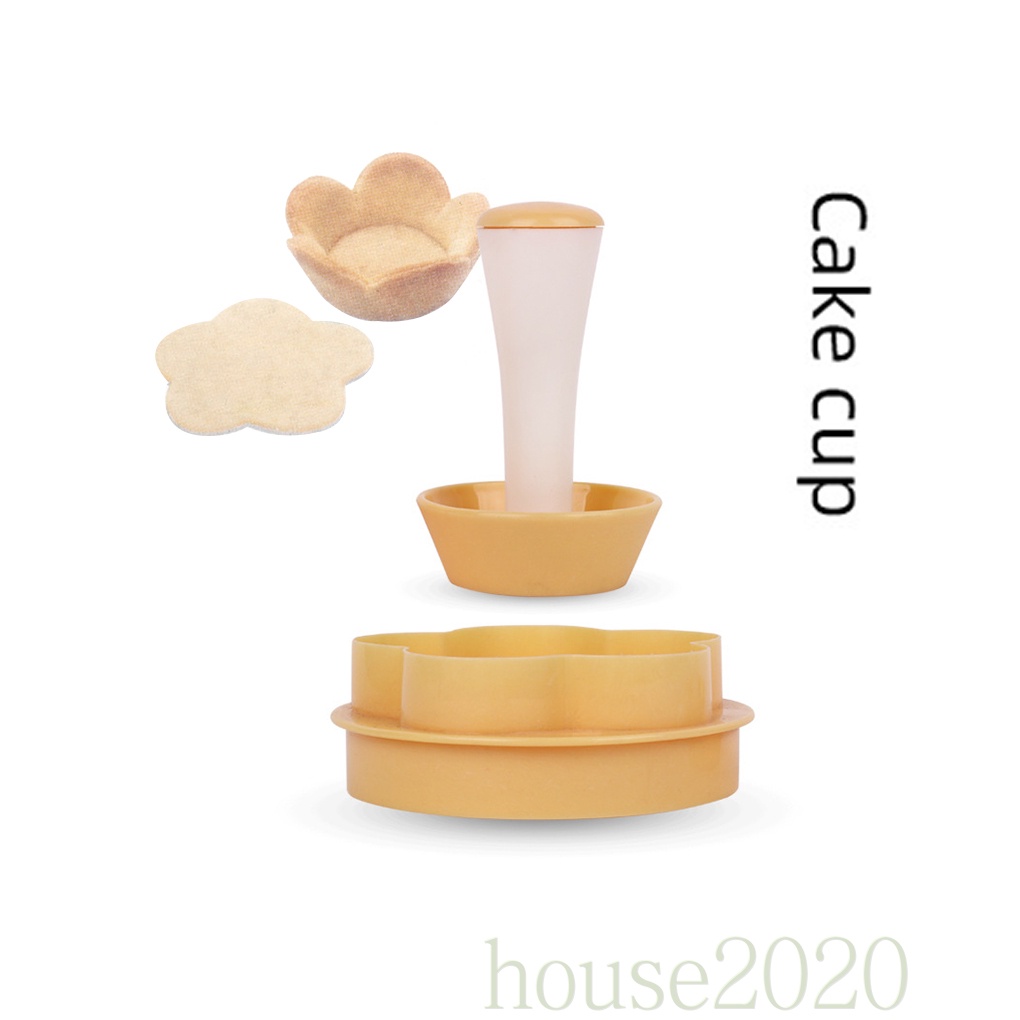 [HOUSE2020]Cake Press Mold Plastic Washable Cake Mould Flower DIY Biscuits Baking Mold Kitchen Accessory