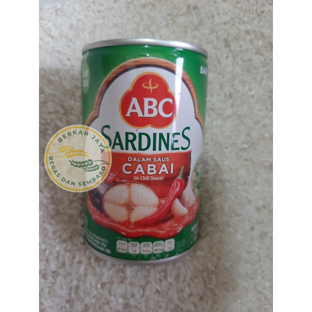 

Ikan Sarden ABC dalam saus cabai kemasan 425 gram