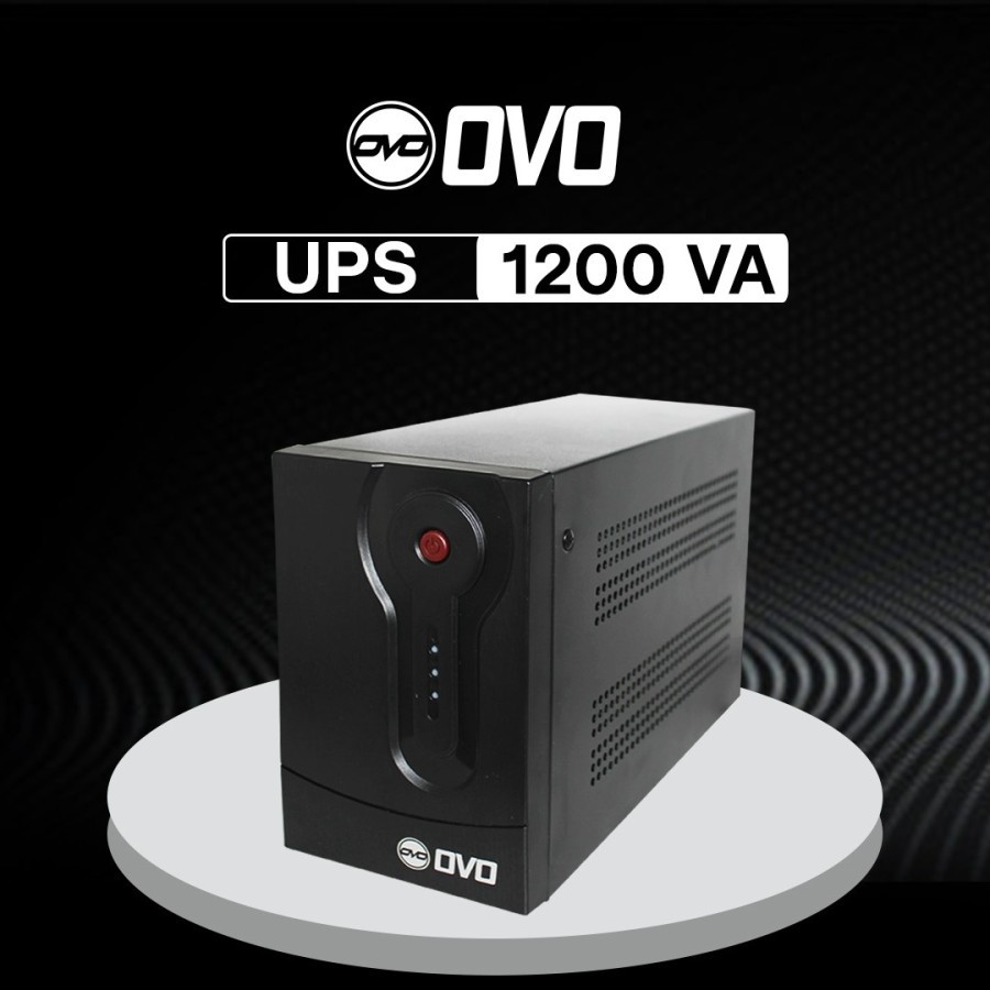 Ovo Ups 1200va 650w Peak Power 720w Uninterruptible Power Supply Shopee Indonesia