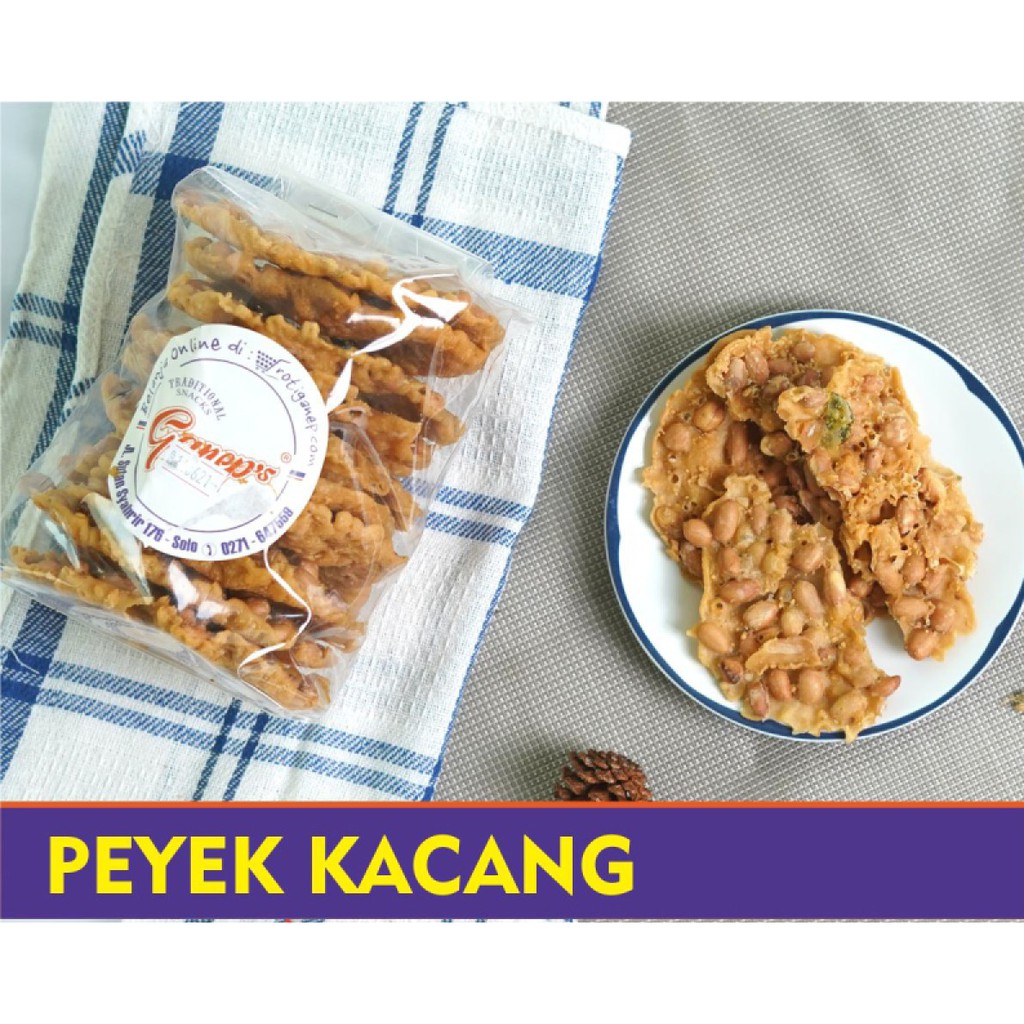 

Peyek Kacang Isi 10 Biji Snack Camilan Renyah Oleh - Oleh Khas Solo