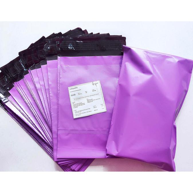 

AMPLOP PLASTIK POLYMAILER WHITE / BLACK / PURPLE (Uk 30 cm x 40 cm) - Ungu TERUJI