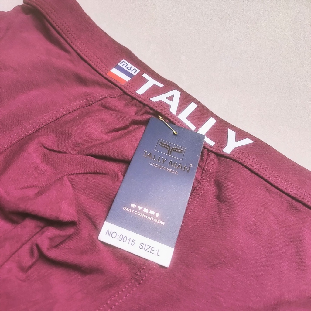 Tally 9015 Boxer Pria Dewasa Berbahan Katun Lembut dan Lentur dengan Ukuran L - XXL