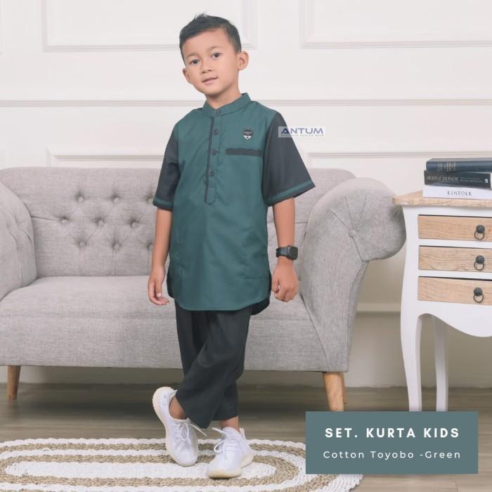 Koko Anak Laki Laki Antum - Kurta Anak Cowok - Baju Koko - Size Xxl