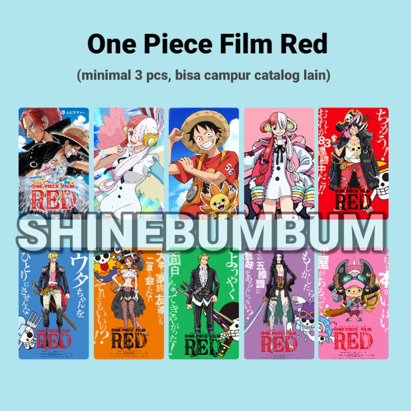 Photocard Anime One Piece Film Red