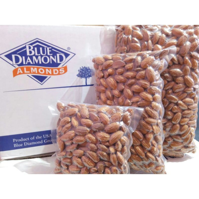 kacang almond kupas mentah 250gr