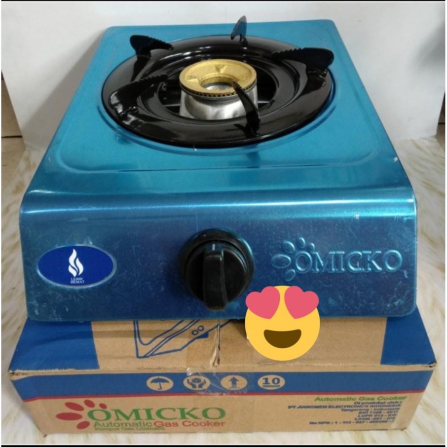 Kompor Gas Praktis 1 Tungku Kompor Gas Progas Omico Alat Masak Praktis Terbaru