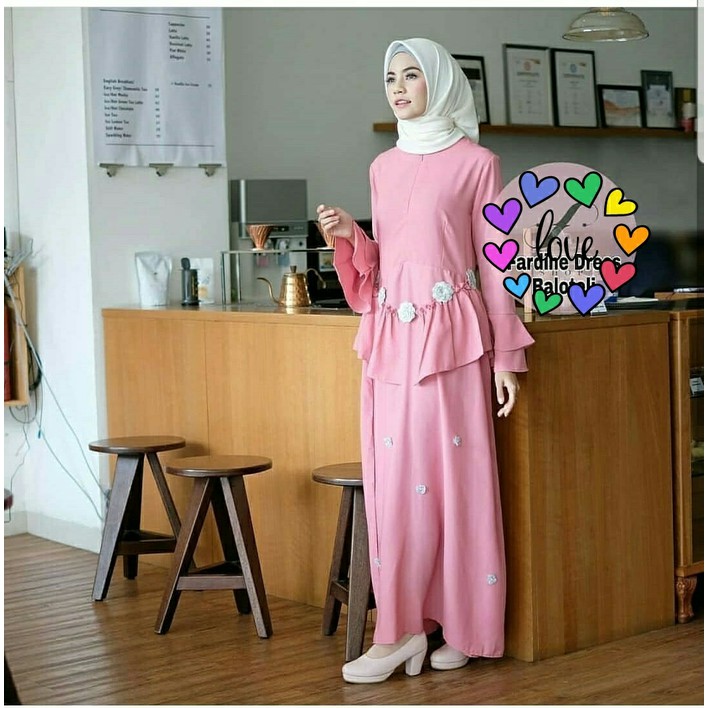 GAMIS SYARI ANNAJAH CAPUCCINO 900GR 110 140 ALLSIZE GAMIS SYARI BUSUI CADAR CREPE HQ POLOS MURAH I.