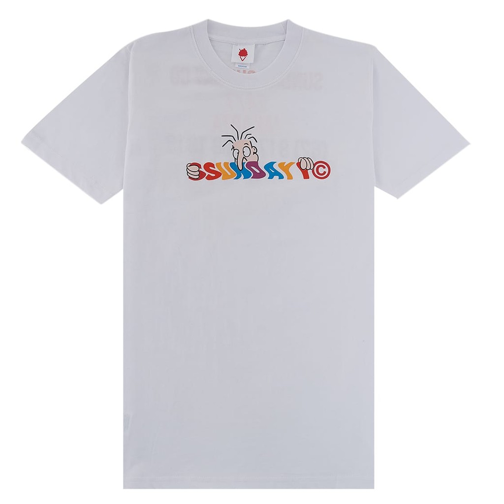 

SundaySundayCo - kaos Pria - Niji Boi White