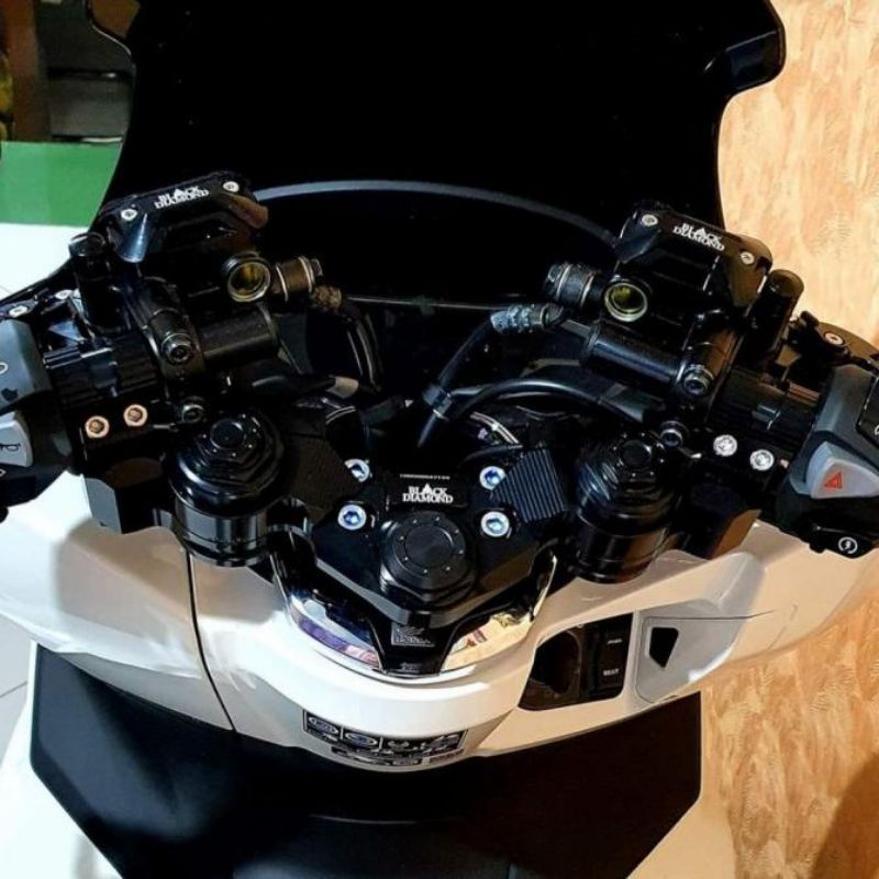 Stang jepit Honda PCX-150-160 Yamaha NMAX 155 Old 2015-2019 Black Diamond