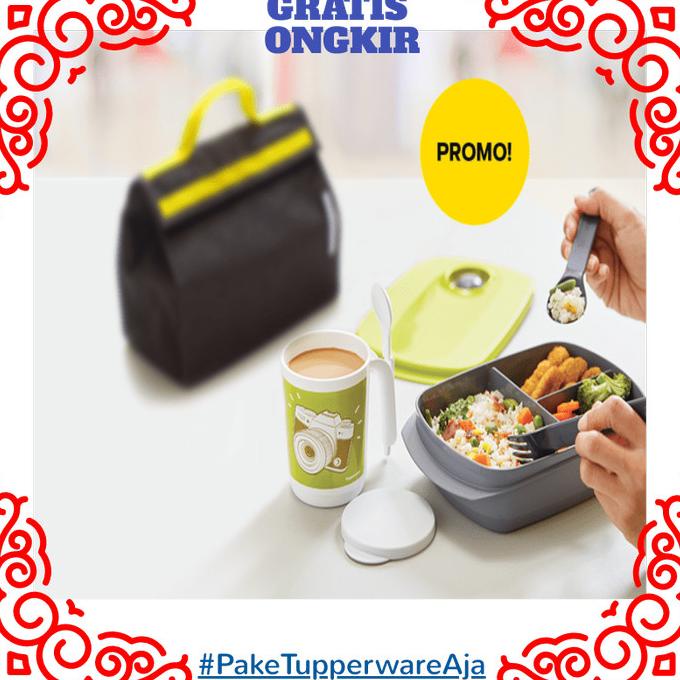 Tempat Makan Tupperware - Kotak Makan Set Byo Lunch Set (Tanpa Gelas) Orianzorah