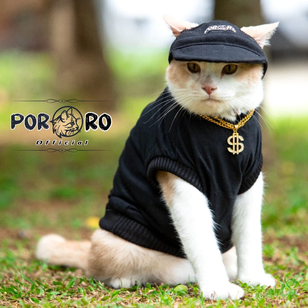 Baju Kucing Murah Lucu Asesoris Hewan Kaos Combed 30S